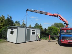 Delivery of portable cabins for hire and sale - Essex