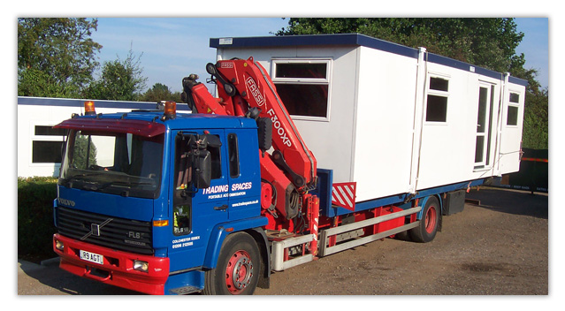 Delivery of your portable office or mobile building - Trading Spaces