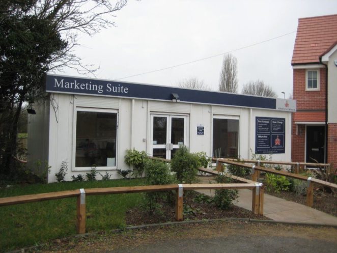 Portable marketing suites and sales offices for property development sites